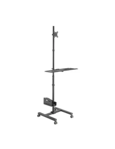 Soporte suelo con ruedas equip vesa hasta 32 pulgadas max 8kg + soporte teclado max 2kg