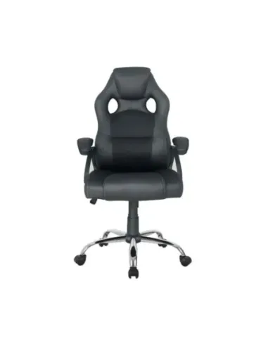 Silla de oficina equip 651016 negra respaldo acolchado ergonomica