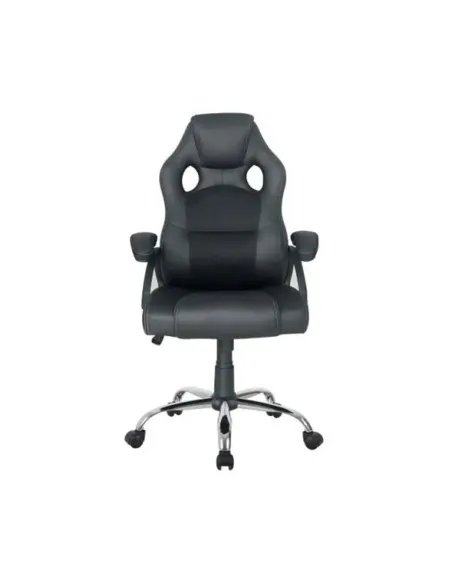 Silla de oficina equip 651016 negra respaldo acolchado ergonomica