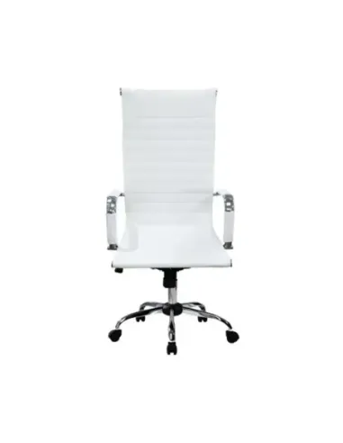 Silla de oficina equip 651017 blanca ergonomica respaldo alto