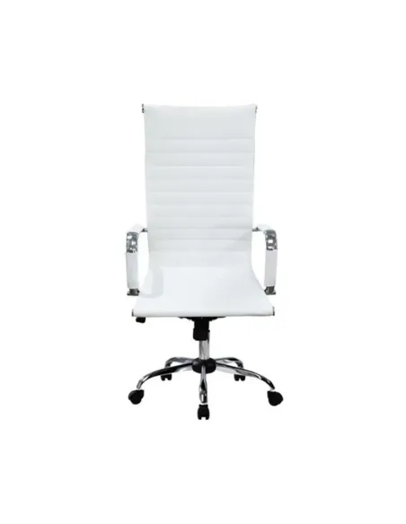 Silla de oficina equip 651017 blanca ergonomica respaldo alto
