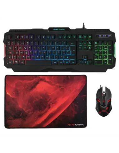 Venta online de teclados al mejor precio. Venta de Mars Gaming MCP118 teclado USB QWERTY Español Negro a 33,83 €