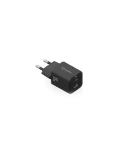 Cargador de Pared GaN Aisens ASCH-30W2P021-BK/ 1xUSB Tipo-C/ 1xUSB/ 30W