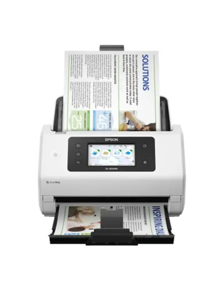Escaner documental epson worforce ds - 800wn a4 -  50ppm -  usb -  red -  wifi