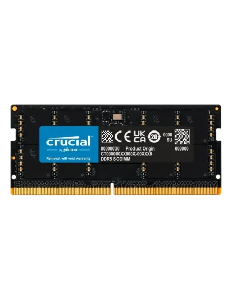 Memoria ram ddr5 32gb crucial - sodimm - 4800 mhz - pc5 38400 cl40