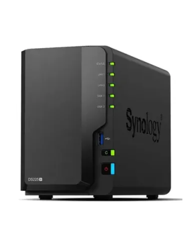 Servidor nas synology disk station ds225+ 2gb gigabit ethernet