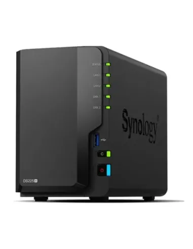 Servidor nas synology disk station ds225+ 2gb gigabit ethernet