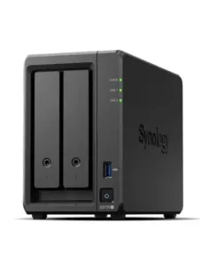 Servidor nas synology disk station ds725+ 4gb 2 bahias gigabit ethernet