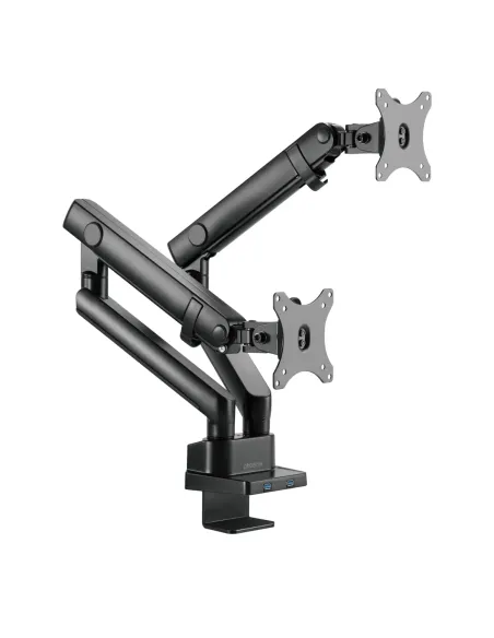 Phoenix mstand2 brazo articulado resorte de gas para doble monitor hasta 27 vesa 75 x 75 - 100 x 100 incluye 2 usb