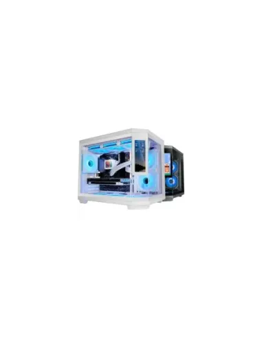 Caja Gaming Minitorre Mars Gaming MC-3TCORELCDM/ Blanca