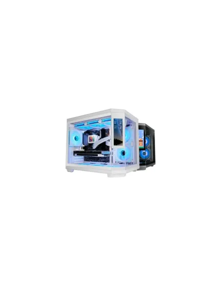 Caja Gaming Minitorre Mars Gaming MC-3TCORELCDM/ Blanca