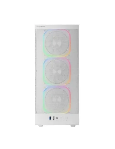 Caja ordenador mars gaming mcnebulaw atx argb cristal templado blanco
