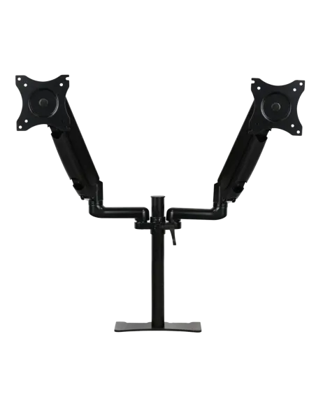 Brazo articulado soporte doble monitor ajustable 27 pulgadas vesa 75 x 75 - 100 x 100