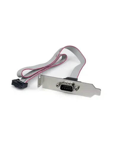 Adaptador startech header cabezal bracket serie serial rs232 a idc placa base perfil bajo 40cm