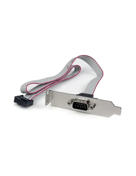 Adaptador startech header cabezal bracket serie serial rs232 a idc placa base perfil bajo 40cm
