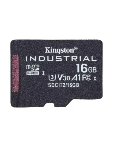 Tarjeta memoria sdhc 16gb kingston industrial uhs - i cl10