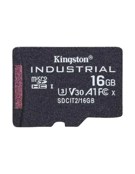 Tarjeta memoria sdhc 16gb kingston industrial uhs - i cl10