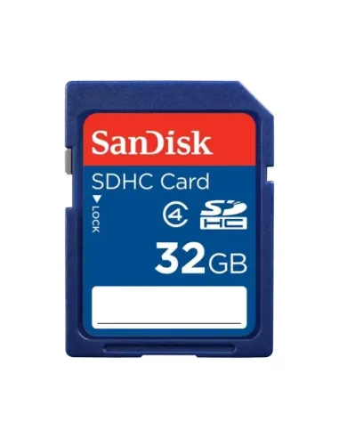 Tarjeta memoria secure digital sd 32gb sandisk clase 4 sdhc