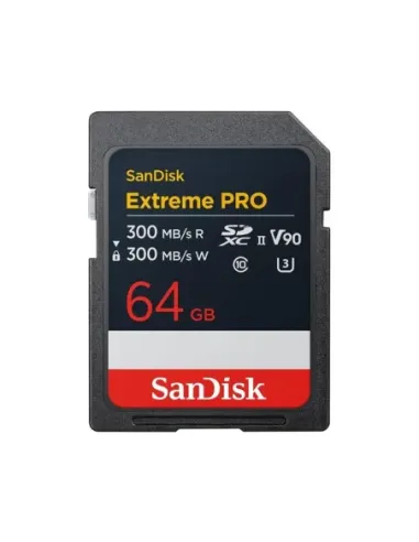 Tarjeta memoria secure digital sdxc 64gb sandisk extreme pro v90 clase 10 uhs - ii u3