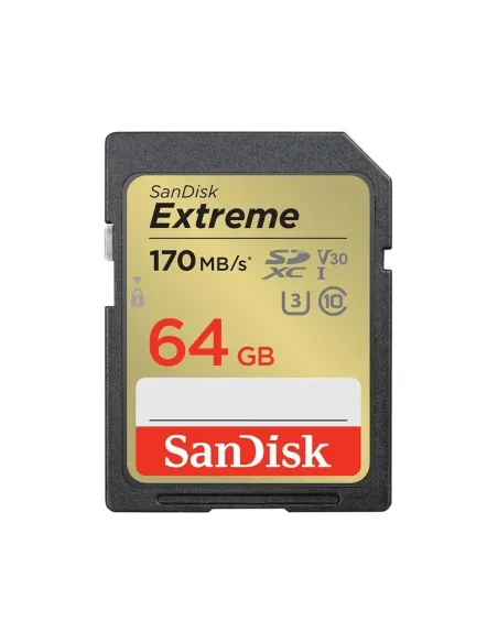 Tarjeta memoria secure digital sdxc 64gb sandisk extreme clase 10 uhs - i u3