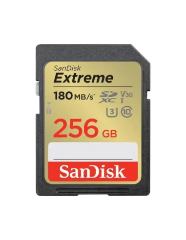Tarjeta memoria secure digital sdxc 256gb sandisk extreme clase 10 uhs - i u3