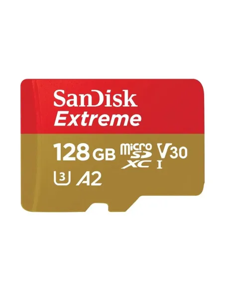 Tarjeta memoria micro secure digital 128gb sandisk extreme clase 10 uhs - i u3 + adaptador