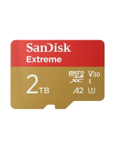Tarjeta memoria micro secure digital 2tb sandisk extreme clase 10 uhs - i u3 + adaptador