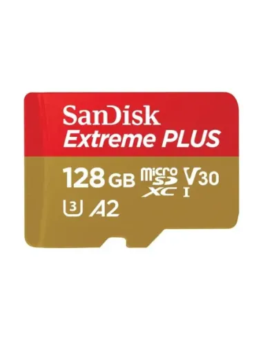 Tarjeta memoria micro secure digital 128gb sandisk extreme plus clase 10 uhs - i u3 + adaptador
