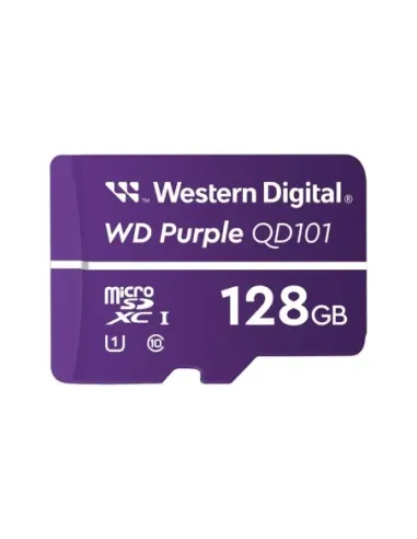 Tarjeta de memoria micro sdxc wd western digital purple sc qd101 128gb uhs - i cl10