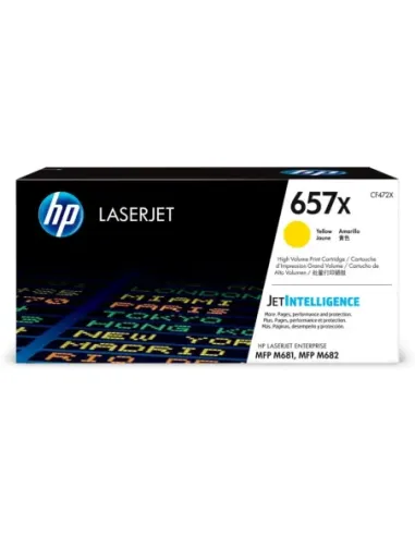Toner hp 657x amarillo