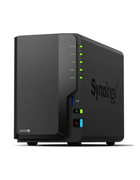 Servidor nas synology disk station ds225+ 2gb gigabit ethernet