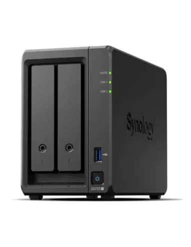 Servidor nas synology disk station ds725+ 4gb 2 bahias gigabit ethernet