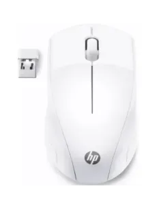 Raton inalambrico hp optico wireless 220 -  hasta 1600dpi -  blanco nieve