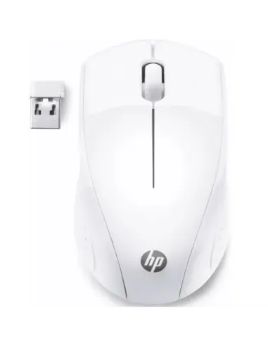 Raton inalambrico hp optico wireless 220 -  hasta 1600dpi -  blanco nieve