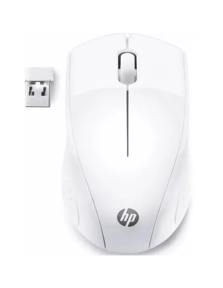Raton inalambrico hp optico wireless 220 -  hasta 1600dpi -  blanco nieve