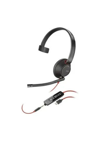 Auricular poly blackwire 5210 usb tipo c negro