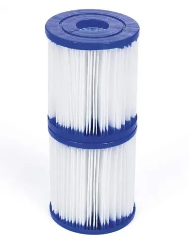 Bestway 58093 -  filtro de agua tipo i para depuradora de cartucho 1.249 litros - hora blanco 8 x 8 x 18 cm