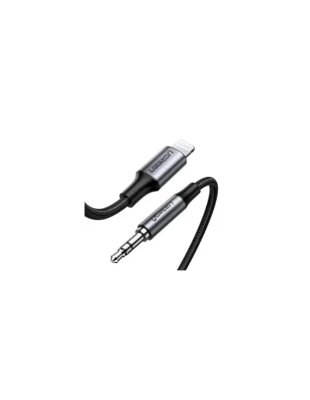 Ugreen 70509 cable de teléfono móvil Plata 1 m 3,5mm Lightning