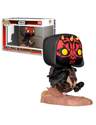 Funko pop deluxe ride star wars the phantom menace darth maul en aleta sangrienta 76014