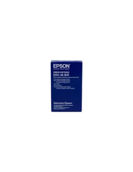 Cinta Nylon Epson ERC-38/ Negro/ Roja