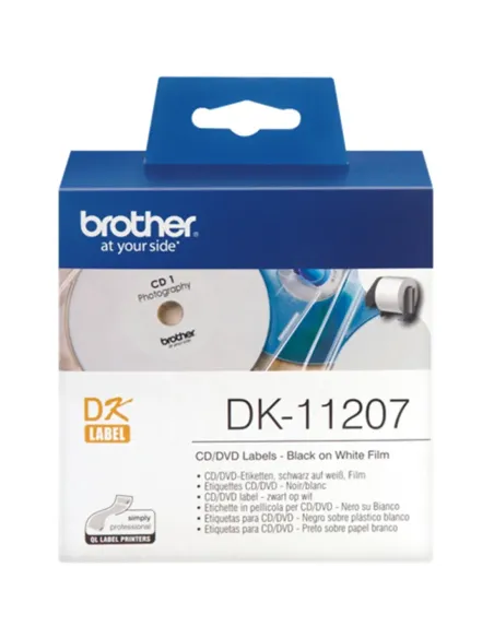 Rollo de etiquetas precortadas brother dk11207
