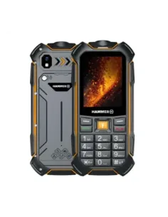 Telefono movil rugerizado hammer boost 2 lte 2.4 pulgadas -  2mpx -  4g - negro - naranja