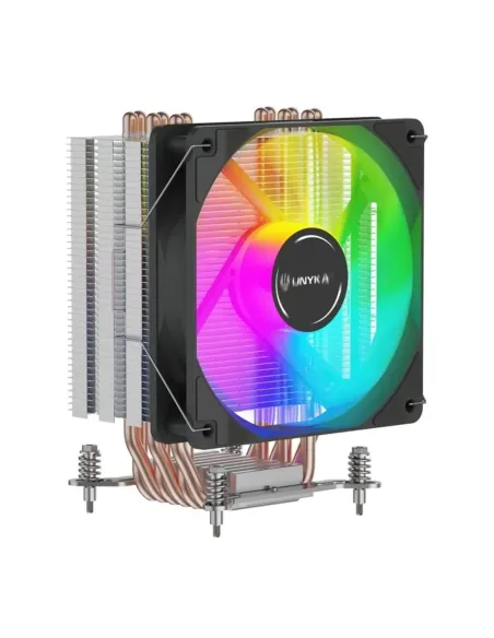 Ventilador disipador cpu unyka unycool h60 argb 120mm