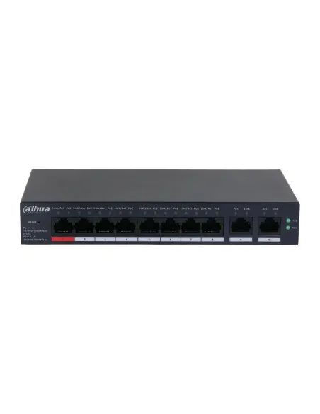 Dahua Technology DH-CS4010-8GT-110 switch Gestionado L2 Gigabit Ethernet (10 100 1000) Energía sobre Ethernet (PoE) Negro
