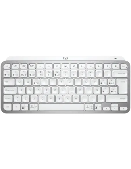 Teclado logitech mx keys gris palido wireless inalambrico qwerty español