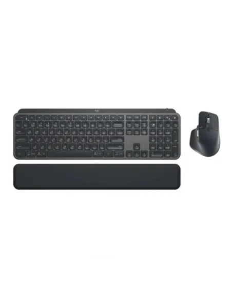 Teclado + raton logitech mx keys s combo inalambrico grafito español