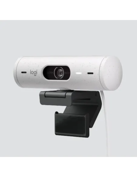 Webcam logitech brio 500 blanco crudo full hd -  usb tipo c