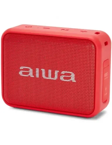 Altavoz portatil aiwa bs - 200 6w bluetooth rojo