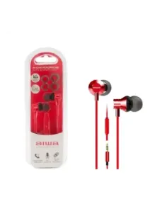 Auriculares aiwa estm - 50 rojo