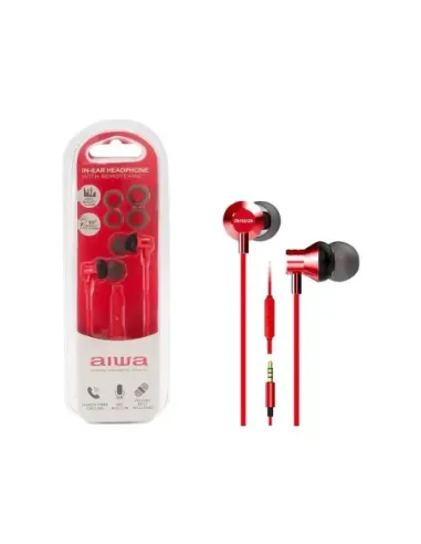 Auriculares aiwa estm - 50 rojo